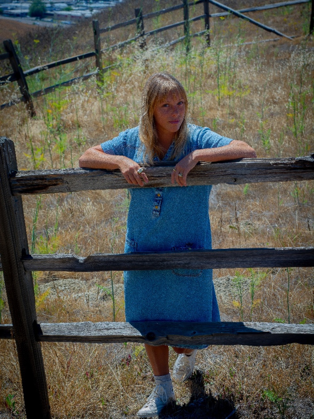 Vintage Cotton Denim Dress